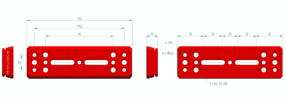 Piastra Vixen stile 140mm PLUS