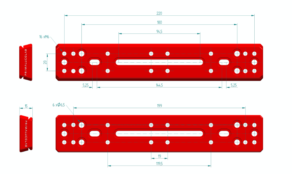 Piastra stile Vixen 240mm PLUS