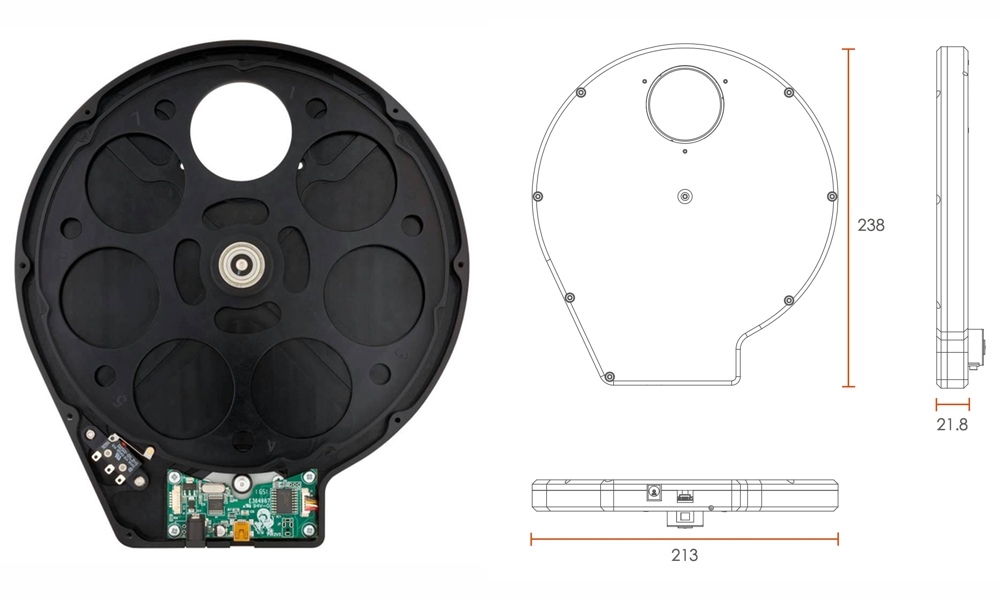 ATIK ruota portafiltri motorizzata EFW3 7x50.8m