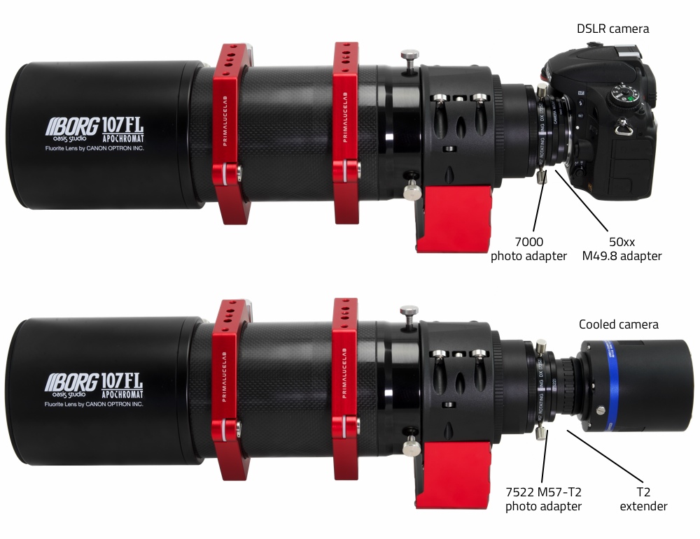 Borg fluorite apochromatic refractor 107FL f3.9 with ESATTO 3