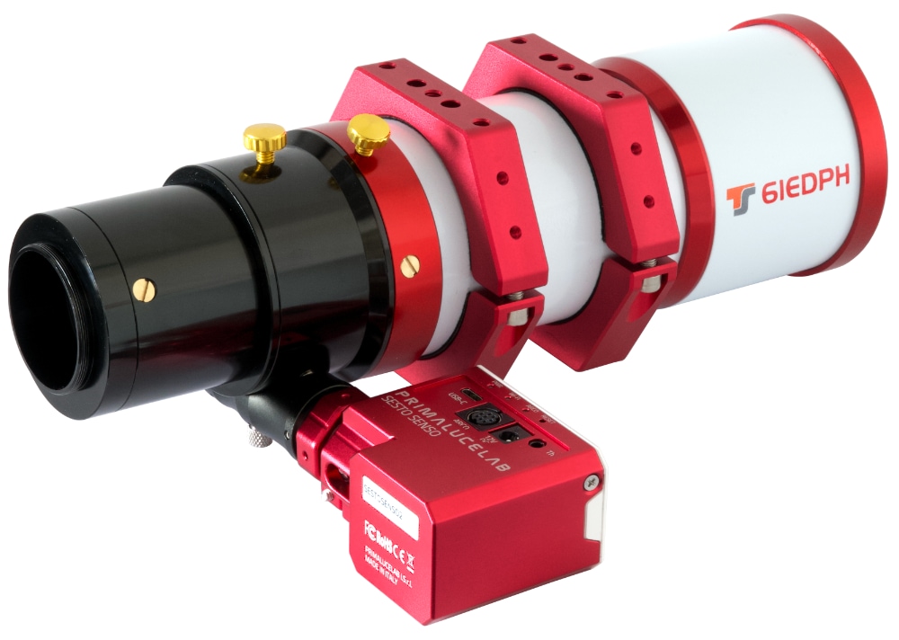 TS-Optics 61EDPH 61mm f/4.5 five-element apochromatic refractor with SESTO SENSO TS-Optics 61EDPH 61mm f/4.5 five-element apochromatic refractor with SESTO SENSO