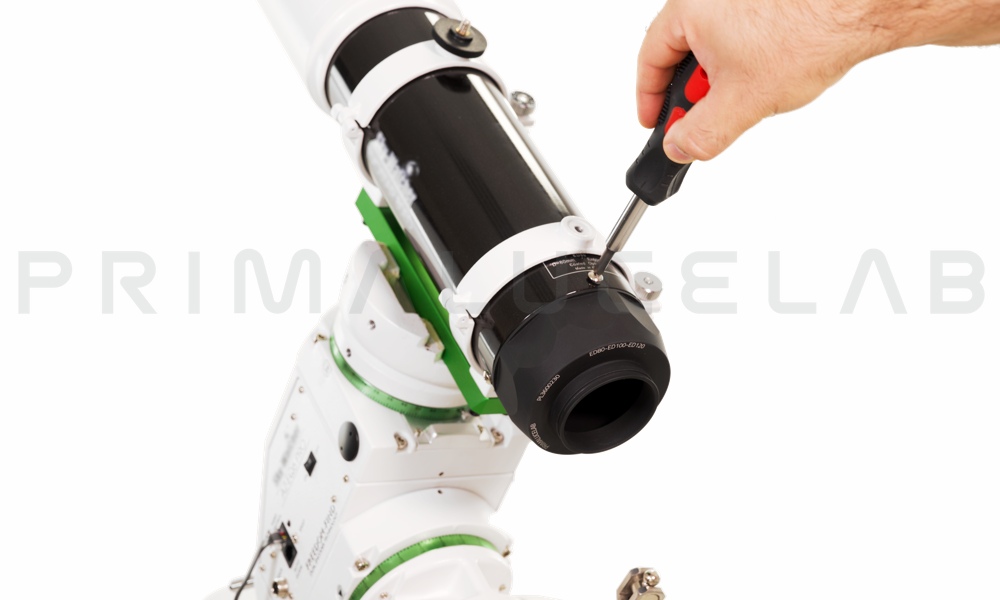 ESATTO as focuser for refractor and astrophotography: PL3600230 adapter allows you to easily install ESATTO on the Skywatcher EVOSTAR 80 ED telescope.