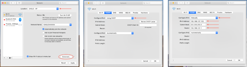 Primo utilizzo di EAGLE: impostare il controllo remoto da un computer Mac