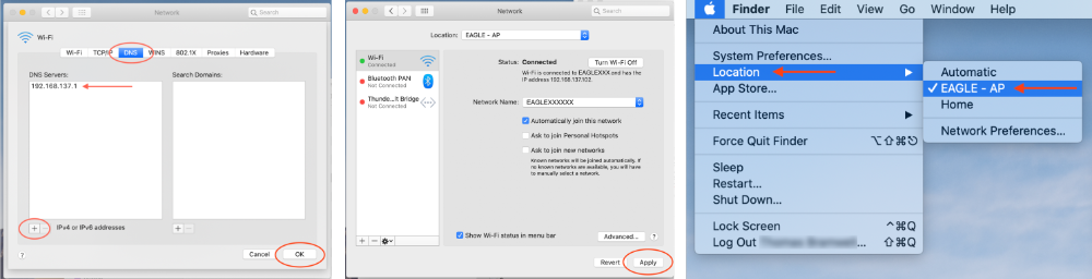 Primo utilizzo di EAGLE: impostare il controllo remoto da un computer Mac