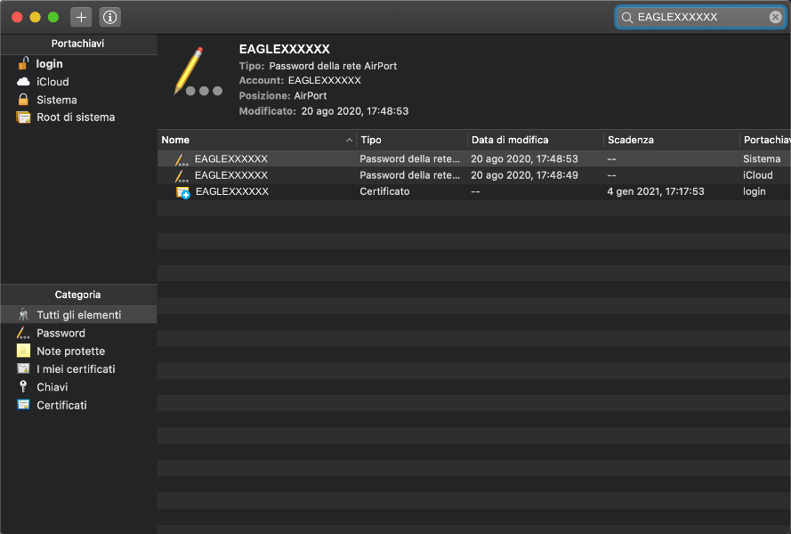 Primo utilizzo di EAGLE: impostare il controllo remoto da un computer Mac