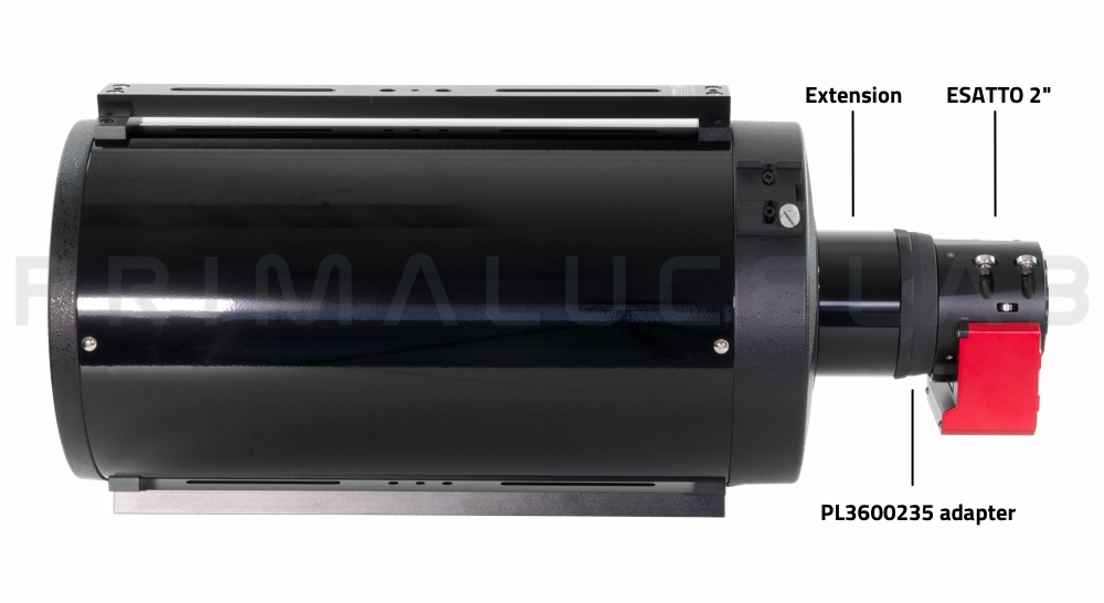 ESATTO as focuser for Ritchey-Chretien telescopes: ESATTO 2" installed on the GSO RC 8"