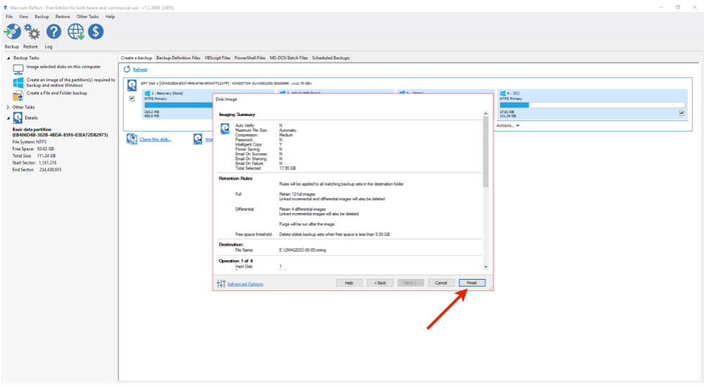 EAGLE first use: how to use Macrium Reflect to backup your SSD drive