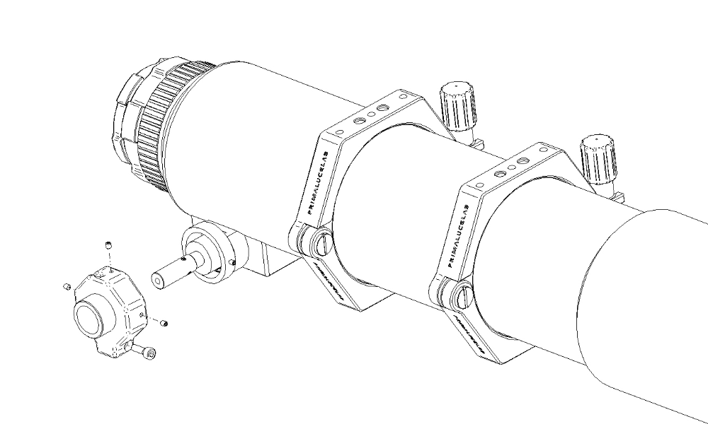 Installing SESTO SENSO on your focuser: connect the red adapter